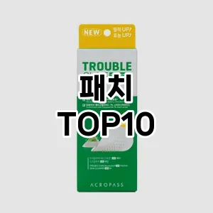 패치 추천 순위  TOP10 구매가이드 2025년 1월 2주차