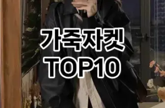 [제품알림]가죽자켓 추천 순위  TOP10 구매가이드 2025년 11월 2주차