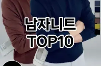 [리뷰보셈]남자니트 추천 순위  TOP10 구매가이드 2025년 11월 5주차
