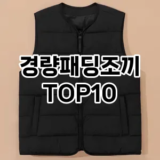 [추천소개]경량패딩조끼 추천 순위  TOP10 구매가이드 2025년 11월 5주차